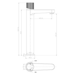 Scudo KOKO Black Tall Mono Basin Mixer
