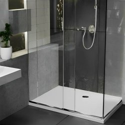 Essential Spring 1500 x 900mm White Rectangular Anti-Slip Shower Tray