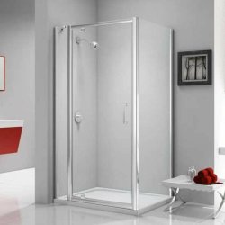 Merlyn Ionic Express 900mm to 960mm Pivot Shower Door & Inline Panel Recess Installation