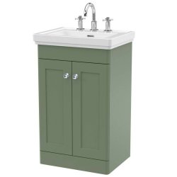Nuie Classique Green 500mm Floor Standing 2 Door Vanity Unit (CLC823A)