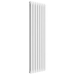 Reina Coneva Vertical White Mild Steel Designer Single Radiator 1800 x 510mm