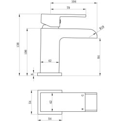 Ajax Beck Chrome Basin Mixer and Waste