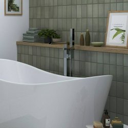 Ajax Beck Chrome Floor Standing Bath Shower Mixer