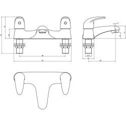 Ajax Waring Chrome Low Pressure Bath Filler