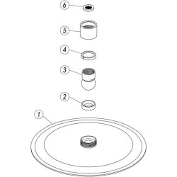 Ajax Chrome 250mm Round Stainless Steel Ultraslim Showerhead