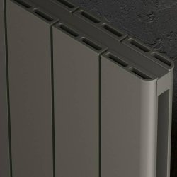 Kartell Allegro 1775 x 280mm Grey Double Panel Vertical Radiator
