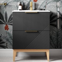Ajax Irby 815mm Matt Graphite Grey Floor Standing Vanity Unit
