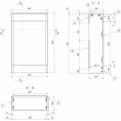 Ajax Humberston 506mm Grey Gloss WC Unit