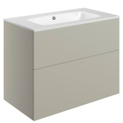 Ajax Somercotes 815mm Matt Latte Wall Hung Vanity Unit