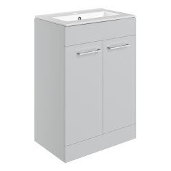 Ajax Walesby 610mm Grey Gloss Floor Standing Vanity Unit