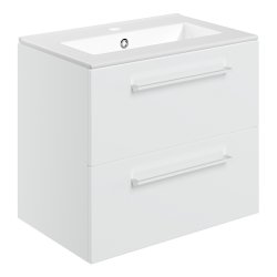 Ajax Walesby 610mm White Gloss Wall Hung Vanity Unit