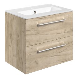 Ajax Walesby 610mm Oak Wall Hung Vanity Unit