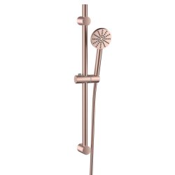 Scudo Brushed Bronze Exposed Shower Riser Rail