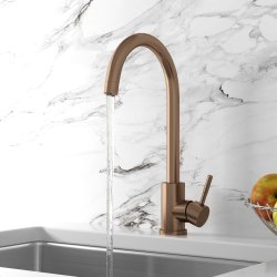 Scudo Manhattan Brushed Bronze Kitchen Tap