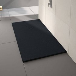 Merlyn Truestone Pure Black Slate 1000 x 800mm Rectangular Tray
