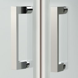 Nuie Rene 800mm Chrome Framed Corner Entry Shower Enclosure
