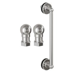 Burlington Classique Chrome 900mm Quadrant Shower Enclosure 1850 Handles