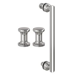 Burlington Classique Chrome 900mm Quadrant Shower Enclosure 1909 Handles