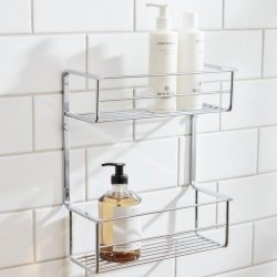 Miller Classic Chrome Two Tier Shower Basket