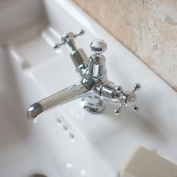 Burlington Claremont Chrome Basin Mixer with Pop-up Waste Burlington Claremont Chrome Basin Mixer with Pop-up Waste Lifestyle