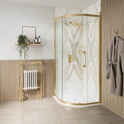 Burlington Classique Gold 800mm Quadrant Shower Enclosure