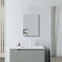 Ajax Oakwood 700 x 500mm Rectangular Front Lit LED Mirror