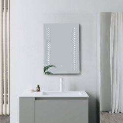 Ajax Oakwood 800 x 600mm Rectangular Front Lit LED Mirror