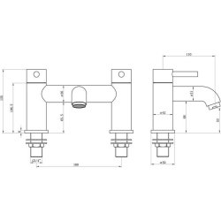 Item Ajax Ouse Brushed Brass Bath Filler