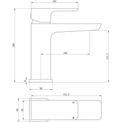 Ajax Burgh Brushed Bronze Basin Mixer and Waste