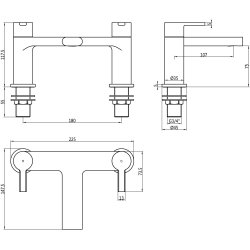 Ajax Freshney Chrome Bath Filler