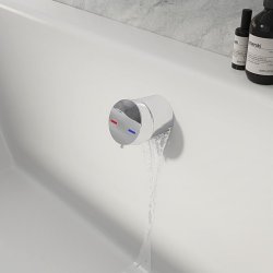 Ajax Chrome Overflow Bath Filler and Waste