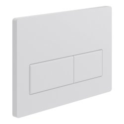 Ajax Slimline Concealed Cistern White Rectangle Flush Plate