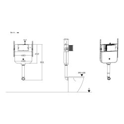 Ajax Slimline Concealed Cistern Ajax Slimline Concealed Cistern Dimensions