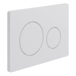 Ajax Slimline Concealed Cistern White Round Flush Plate