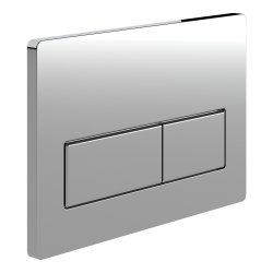 Ajax Slimline Concealed Cistern Chrome Rectangle Flush Plate