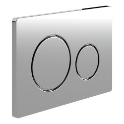 Ajax Slimline Concealed Cistern Chrome Round Flush Plate