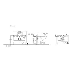 Ajax Wall Hung WC Frame without Cistern Ajax Wall Hung WC Frame without Cistern Dimensions