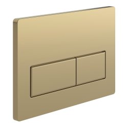 Ajax Wall Hung WC Frame and Cistern Brushed Bronze Rectangle Flush Plate