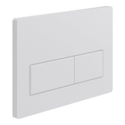 Ajax Low Height Wall Hung WC Frame and Cistern White Rectangle Flush Plate