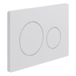 Ajax Low Height Wall Hung WC Frame and Cistern White Round Flush Plate