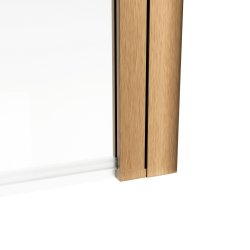 Ajax 1500mm Brushed Bronze Single Straight Bath Screen