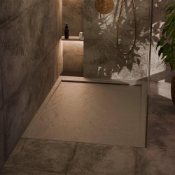 Ajax Linear Grey Slate 1700 x 800mm Rectangular Shower Tray