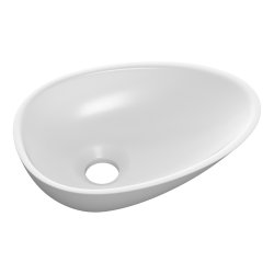Ajax Barton White Resin Countertop Basin