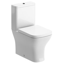 Ajax Binbrook Close Coupled Short Projection Closed Back WC with Soft Close Seat Wrapover Soft Close Seat