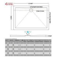 Ajax Anti Slip Ultra Slim 1700 x 700mm Rectangular Shower Tray