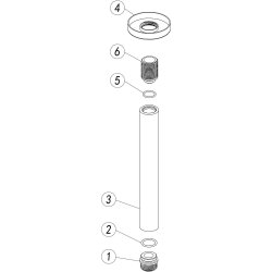 Ajax Thrunscoe Brushed Bronze 180mm Round Ceiling Arm
