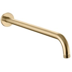 Ajax Thrunscoe Brushed Brass Round Shower Valve and Fixed Shower Head