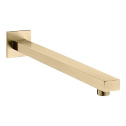 Ajax Hedon Brushed Brass Square Two Outlet Shower Set