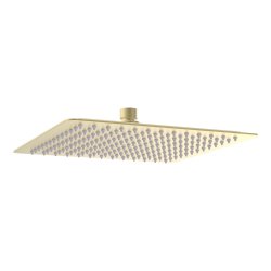 Ajax Hedon Brushed Brass Square Two Outlet Shower Set