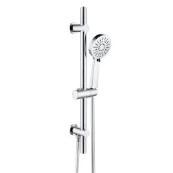 Ajax Thrunscoe Chrome Round Two Outlet Shower Set
